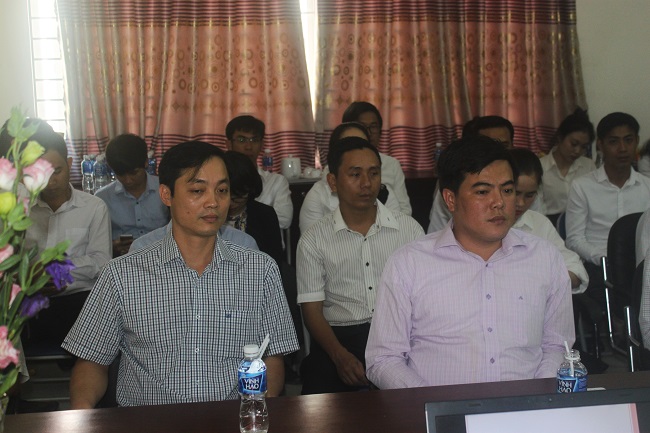 Ông Trần Phú Chiến - Chủ tịch HĐQT công ty CP Thành Đông Ninh Thuận tham dự hội nghị tổng kết hoạt động công đoàn cơ sở Thành Đông