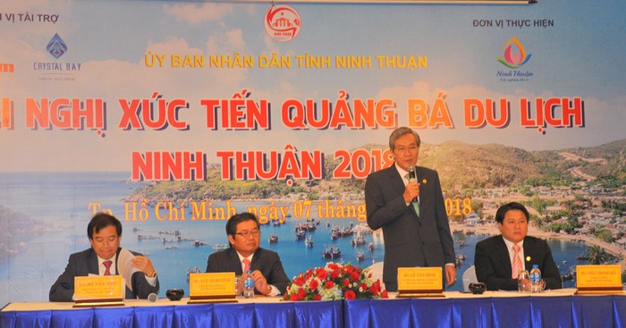 Lãnh đạo tỉnh Ninh Thuận phát biểu tại hội nghị xuasc tiến đầu tư